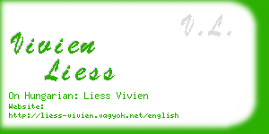 vivien liess business card